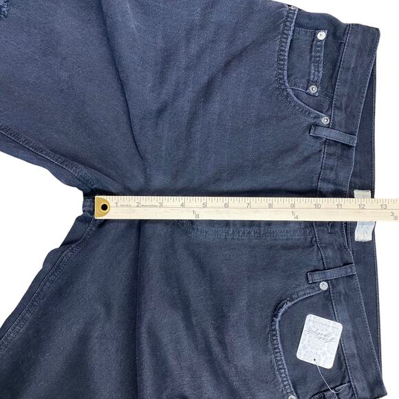 Free People Womens Maggie Distressed Straight Leg Crop Jean Size 27 Black - Picture 12 of 12